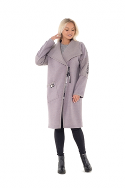 Женское пальто — кардиган MAIN'STREAM (цвет сиреневый)