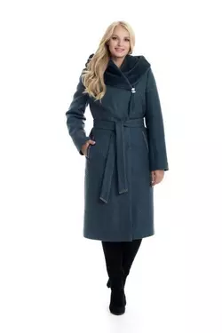 Пальто женское зимнее ARIANDA (цвет оливка)