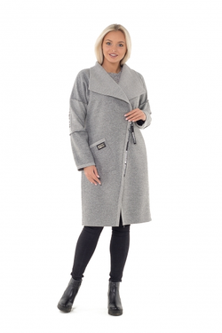 Женское пальто — кардиган MAIN'STREAM (цвет серый)