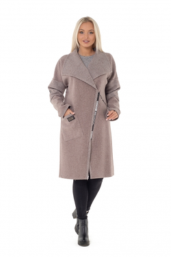 Женское пальто — кардиган MAIN'STREAM бежевого цвета